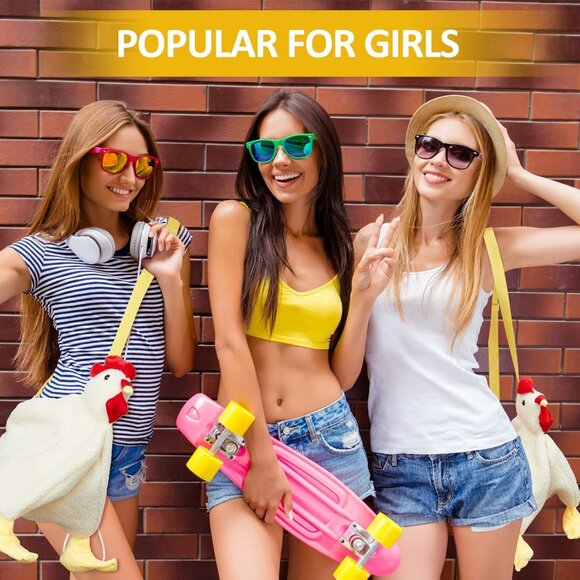 Chicken Purse Plush Crossbody Bag Cute Animal Gift for Women - Picture 4 of 7